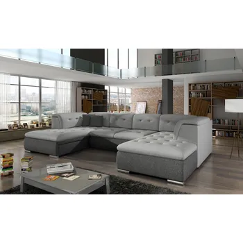 Sedací souprava Rozkládací rohová sedačka SANTIAGO šedá