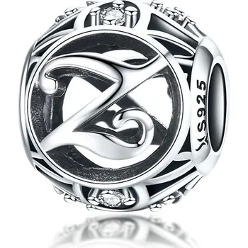 Přívěsek Elenys stříbrný přívěsek korálek písmeno Z