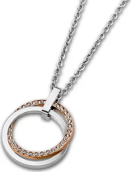Náhrdelník Lotus Style Ocelový náhrdelník s krystaly LS1780-1/2