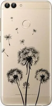 Pouzdro na mobilní telefon iSaprio Three Dandelions black Huawei P Smart