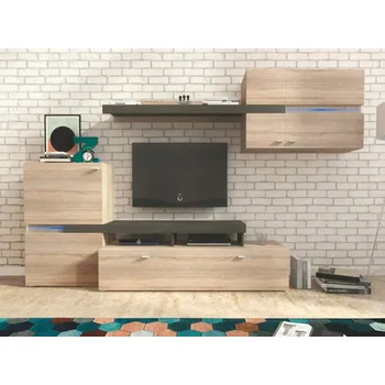 Obývací stěna Obývací stěna JETT sonoma/grafit DOPRODEJ*