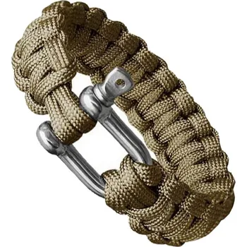 Náramek MFH Paracord Coyote kovová přezka L