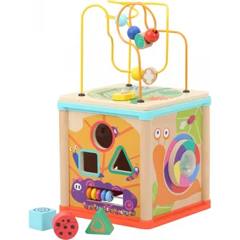 Dřevěná hračka Legler Motorická kostka DD0198 zahrada