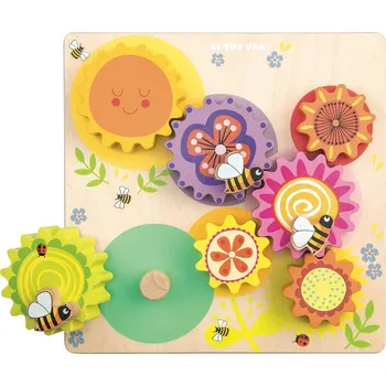 Dřevěná hračka Le Toy Van Petilou Ozubená kola včelka