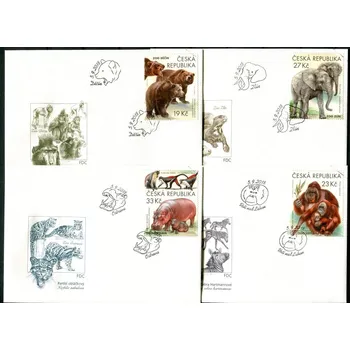 Sběratelství Česká pošta (2018) FDC 991 - 994 - ČR - specimen - Ochrana přírody: Zoologické zahrady III.