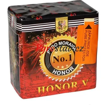 Zábavní pyrotechnika PYRO MORAVIA s.r.o. Kompakt HONOR V 15 ran