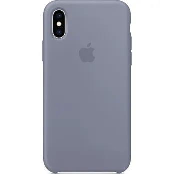 Pouzdro na mobilní telefon Apple Silicone Case pro iPhone XS Lavender Gray