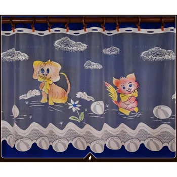 Záclona Vitrážková záclona metrážová - Mazlik , výška 40/60 cm (Sleva - 50 % !!! VYPRODEJ !!!)