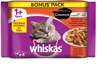 Krmivo pro kočku Whiskas kapsa Casserole masové menu 4 x 85 g