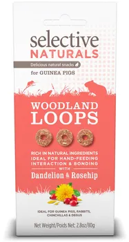 krmivo pro hlodavce Supreme Selective snack Naturals Woodland Loops 60 g