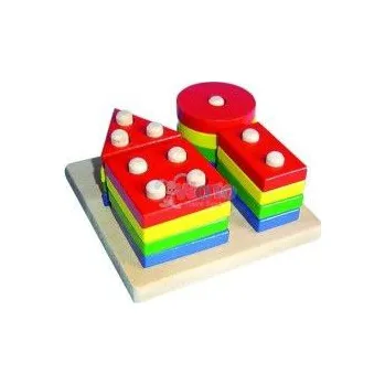 Dřevěná hračka Nasazovací tvary - dřevěné