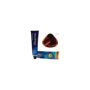 Barva na vlasy WELLA Koleston Permanentní barva Tmavá blond měděná popelavá 6-41