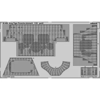 Plastikový model Eduard 1/35 King Tiger Porsche zimmerit (MENG)