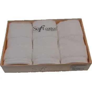 Ručník Dárková sada malých ručníků DELUXE - Bílá, Soft Cotton