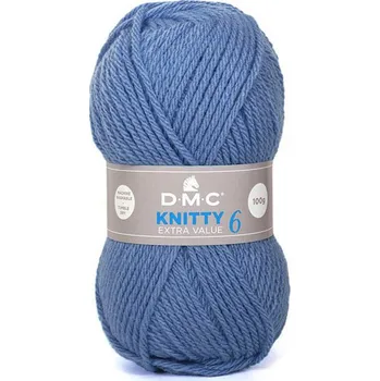 Příze Příze KNITTY 6 100g, modrá - odstín 667
