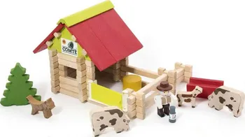 Dřevěná hračka Jeujura Malá farma 70 dílů