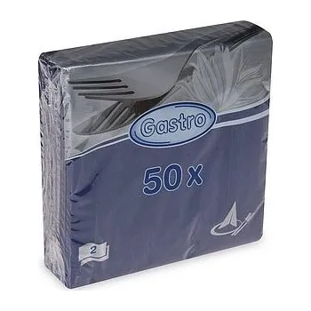 Papírový ubrousek Ubrousky papírové 33 x 33 cm, dvouvrstvé, 50 ks, tmavé modré