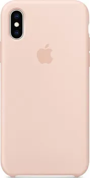 Pouzdro na mobilní telefon Apple Silicone Case pro iPhone XS Pink Sand