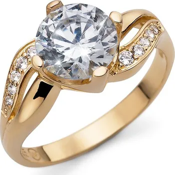 Prsten Prsten s krystaly Swarovski Oliver WeberSuccess gold crystal 52 mm