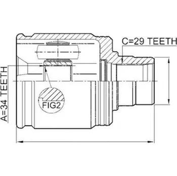 Poloosa kola NTY Kloub poloosa HONDA ACCORD 2.2I-CTDI 02- CR-V 2.2I-CTDI 02- Pravý