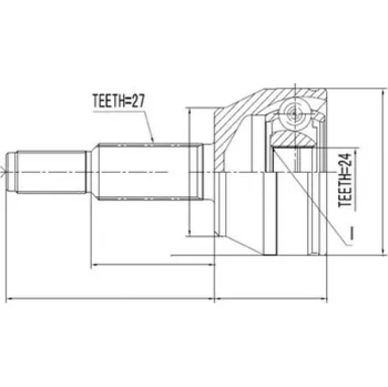 Poloosa kola NTY Kloub poloosa přední FORD EXPLORER 07-10 6L2Z-3A427-AA 6L2Z3A427AA