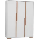 Šatní skříň Pinio Snap 3D - bílá/buk