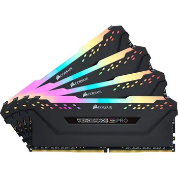 Operační paměť Corsair Vengeance RGB Series 32 GB (4x 8 GB) DDR4 3200 MHz (CMW32GX4M4C3200C16)