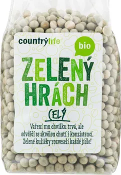 Luštěnina Country Life Zelený hrách celý Bio 500 g