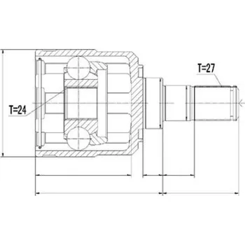Poloosa kola NTY Kloub poloosy KIA SPORTAGE 1.7 2.0CRDI 2WD 10- HYUNDAI IX35 1.7 2.0CRDI 2WD 10- MTM Levý Pravý