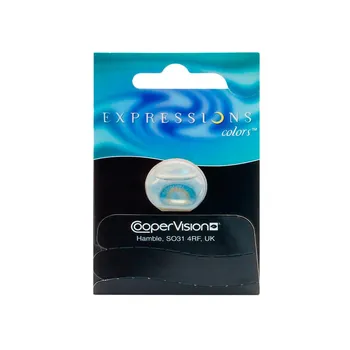 Kontaktní čočky CooperVision Expressions Colors Dark Blue - dioptrické (1 čočka)