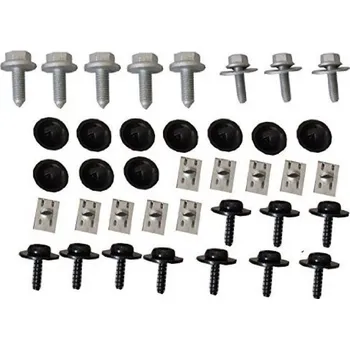 Kapota Sada sponek pro upevnění krytu motoru ŠKODA OCTAVIA 2 1Z3 1Z5 2004-13 N0195306 N0195307 N90533301 N90959101