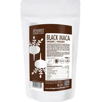 Dragon Superfoods Black Maca Bio 100 g Přírodní produkt Dragon Superfoods Black Maca Bio 100 g