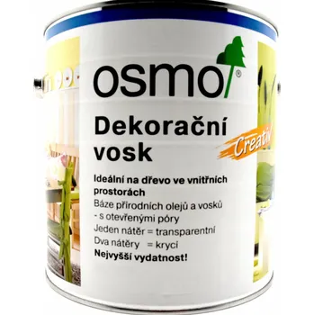 Olej na dřevo Dekorační vosk - intenzivní odstíny 3169 černá 0,125 l