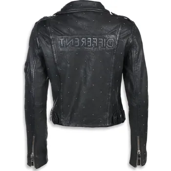 Dámská casual bunda bunda kožená dámské - Black - NNM - M0010786_black