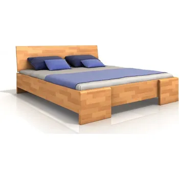 Nábytek ImportWorld Postel Marta High 200x200 cm, buk masiv (Barva dřeva: Přírodní, Rošt varianta: Lamelový rošt)