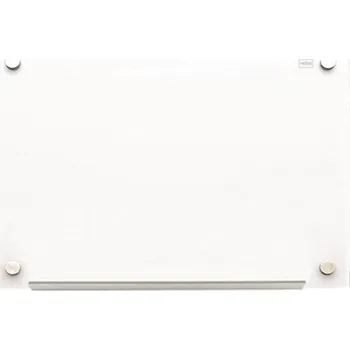Magnetická kreslící tabulka Skleněná magnetická tabule, 60x45 cm, NOBO "Diamond", bílá