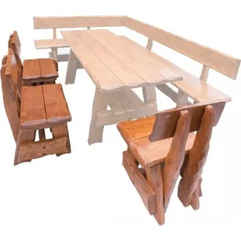 Postel ImportWorld Zahradní židle smrk masiv Martina v94 x š55 x h53 cm (Barva dřeva: Ořech + lak)