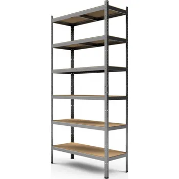 Dílenský regál ImportWorld Kovový regál Strong II. 220x90x45 cm - 6 polic