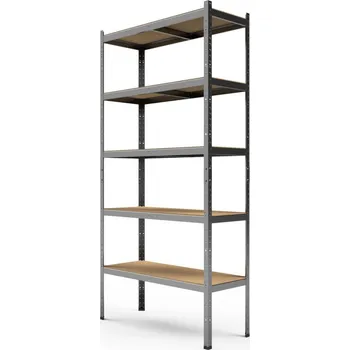 Dílenský regál ImportWorld Kovový regál Standard II. 220x110x45 cm - 5 polic