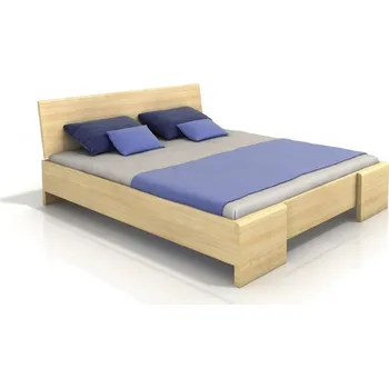 ImportWorld Postel Marta High Long 200x220 cm, borovice masiv (Barva dřeva: Přírodní, Rošt varianta: Lamelový rošt)