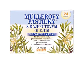 Přírodní produkt Dr. Müller Müllerovy pastilky s kajeputovým olejem