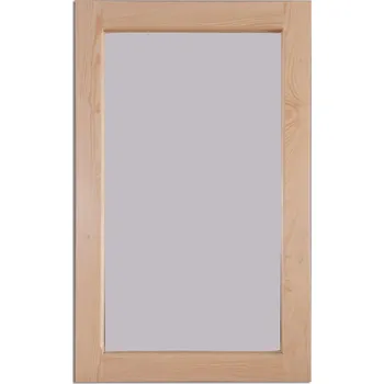 Zrcadlo ImportWorld Dřevěné zrcadlo Jamil v80 x š50 cm (Barva dřeva: Borovice)