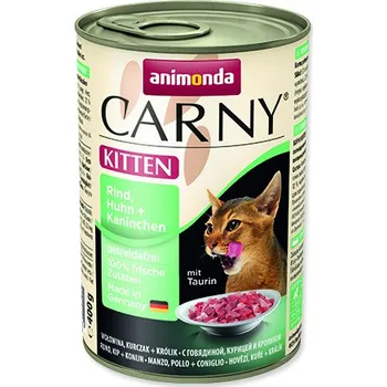 Krmivo pro kočku Animonda Carny Kitten hovězí/kuřecí/králík 400 g