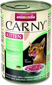 Krmivo pro kočku Animonda Carny Kitten hovězí/kuřecí/králík 400 g