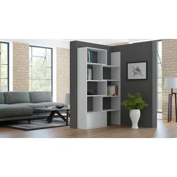 Knihovna ImportWorld Policový regál Ermelinda, bílá matná