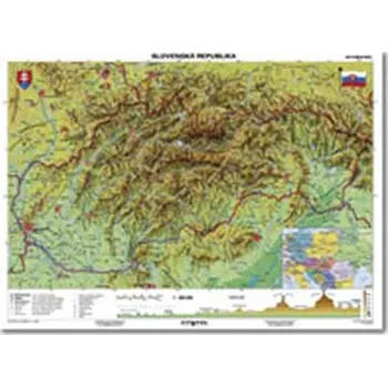 Mapa Česko-geografická B1 formát