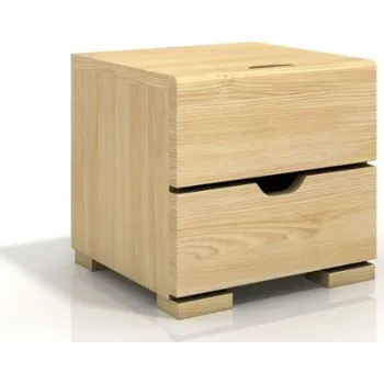 ImportWorld Noční stolek Marta High, borovice masiv (Barva dřeva: Ořech)