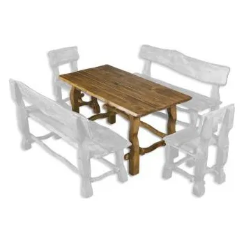 Nábytek ImportWorld Zahradní stůl Valeria v75 x š150 x h75 cm (Barva dřeva: Týk)