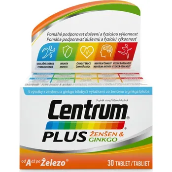 Haleon Centrum Plus Ženšen & Ginkgo 30 tbl.