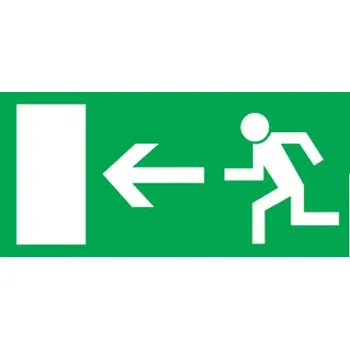 Speciální papír Etikety Info - Únikový východ vlevo 200x100 mm